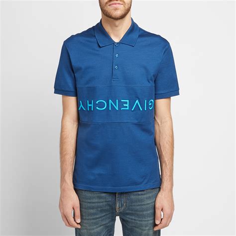 givenchy upside down shirt|Givenchy Upside Down Logo Mercerized Polo Midnight Blue.